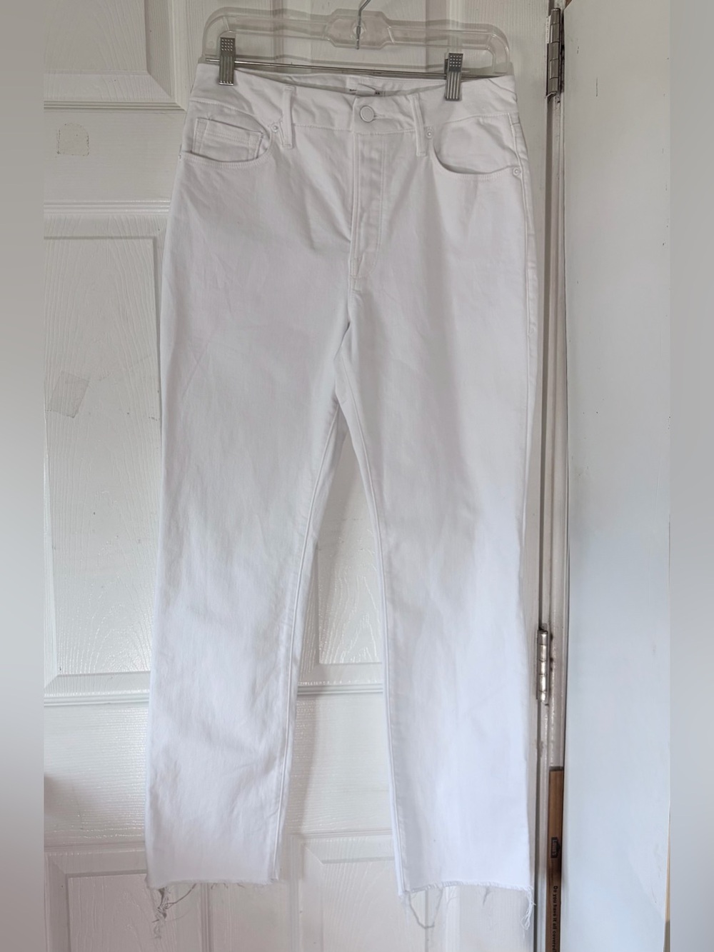 Good American White High-Rise Straight Jeans Women’s Sz 6/28